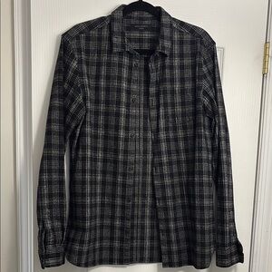 Black and White Plaid Shirt